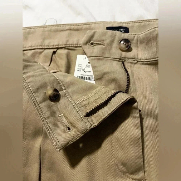 J Crew Shorts Pleated Khaki Chino 4” Inseam NWT Womens Size 16 Cotton - Picture 6 of 11